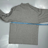 Nike Long Sleeve T-Shirt - Medium Gray Cotton Blend