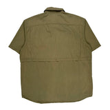 Carhartt Short Sleeve Shirt - XL Green Cotton Blend