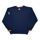 Chicago Bears Starter Football Sweatshirt - Large Navy Polyester Blend