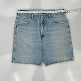 Wrangler Denim Shorts - 34W 9L Light Wash Denim
