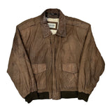 Britches Leather Jacket - Large Brown Leather
