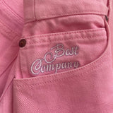 Best Company Denim Skirt - 26W UK 6 Pink Cotton