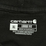 Carhartt Long Sleeve T-Shirt - XL Black Cotton