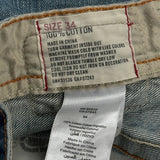 Ecko Unltd Hip Hop Jeans - 34W 31L Blue Cotton