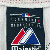 Red Sox Majestic Graphic Football Jersey - Large White Polyester