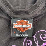 Las Vegas Harley Davidson Graphic T-Shirt - Small Purple Cotton