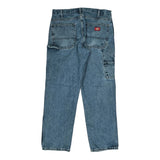 Dickies Double Knee Carpenter Jeans - 38W 30L Blue Cotton