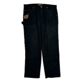 Riders Wrangler Cargo Pants - 40W 32L Black Cotton