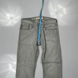 Levis Slim Jeans - 31W 30L Gray Cotton