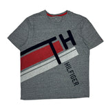 Tommy Hilfiger T-Shirt - Large Grey Cotton