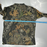 Mossy Oak Camo Long Sleeve T-Shirt - Large Khaki Cotton