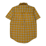 Age 4 Nautica Checked Short Sleeve Shirt - Small Yellow Cotton
