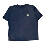 Carhartt T-Shirt - 2XL Navy Cotton
