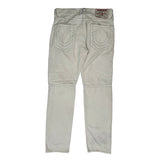 True Religion Contrast Stitch Jeans - 33W 33L White Cotton