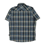 Patagonia Checked Short Sleeve Shirt - Medium Gray Cotton
