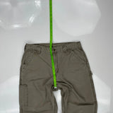 Carhartt Carpenter Trousers - 33W 32L Khaki Cotton