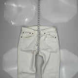 Levis 501 Jeans - 32W 30L White Cotton