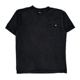 Dickies T-Shirt - Large Black Cotton