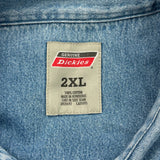 Dickies Denim Shirt - 2XL Blue Cotton