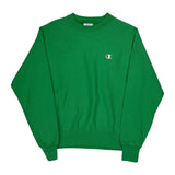 Reverse Weave Champion Sweatshirt - Small Green Cotton