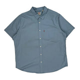 Levis Short Sleeve Shirt - XL Blue Cotton