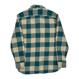 Levis Checked Flannel Shirt - Small Blue Cotton