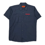 Honeywell Red Kap Short Sleeve Shirt - Large Navy Polyester Blend