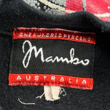 Flaming Logo Mamba Graphic Sweatshirt - Large Black Cotton
