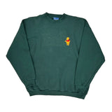 Winnie The Pooh Embroidery Disney Cartoon Sweatshirt - XL Green Cotton