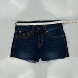 True Religion Mini Denim Shorts - 30W US 4 Dark Wash Denim