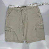 Wrangler Cargo Shorts - 34W 9L Beige Cotton
