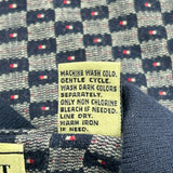 Me Sport Checked Polo Shirt - Small Navy Cotton Blend