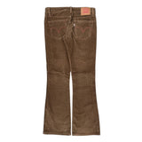 518 Levis Bell Bottoms Pants - 30W US 4 Brown Corduroy