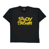 Savoy Brown Band Fruit Of The Loom Single Stitch T-Shirt - XL Black Cotton Blend