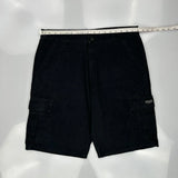 Wrangler Cargo Cargo Shorts - 36W 10L Black Cotton