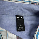 Oakley Checked Short Sleeve Shirt - Large Multicoloured Cotton
