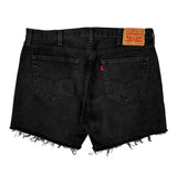 Levis Denim Shorts - 38W 8L Black Cotton