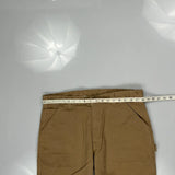 Carhartt Double Knee Carpenter Trousers - 36W 34L Khaki Cotton