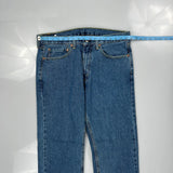 505 Levis Jeans - 35W 29L Blue Cotton