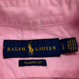 Ralph Lauren Short Sleeve Shirt - Large Pink Cotton
