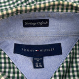 Tommy Hilfiger Checked Shirt - Medium Green Cotton