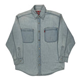 Levis Denim Shirt - Large Light Wash Cotton
