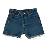 Levis Denim Shorts - 30W UK 10 Blue Denim
