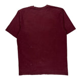 Carhartt T-Shirt - Large Burgundy Cotton