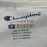 Champion Long Sleeve T-Shirt - Medium White Cotton
