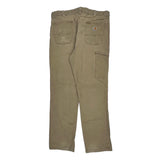 Carhartt Carpenter Trousers - 37W 34L Beige Cotton