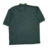 Vintage Tommy Hilfiger Striped Polo Shirt - XL Green Cotton