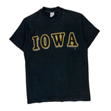 Iowa Anvil College T-Shirt - Large Black Cotton