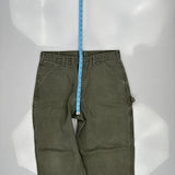 Carhartt Carpenter Trousers - 32W 30L Green Cotton