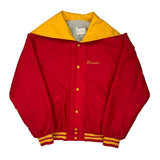 Made In USA Redskins Delong Varsity Jacket - Large Red Polyester